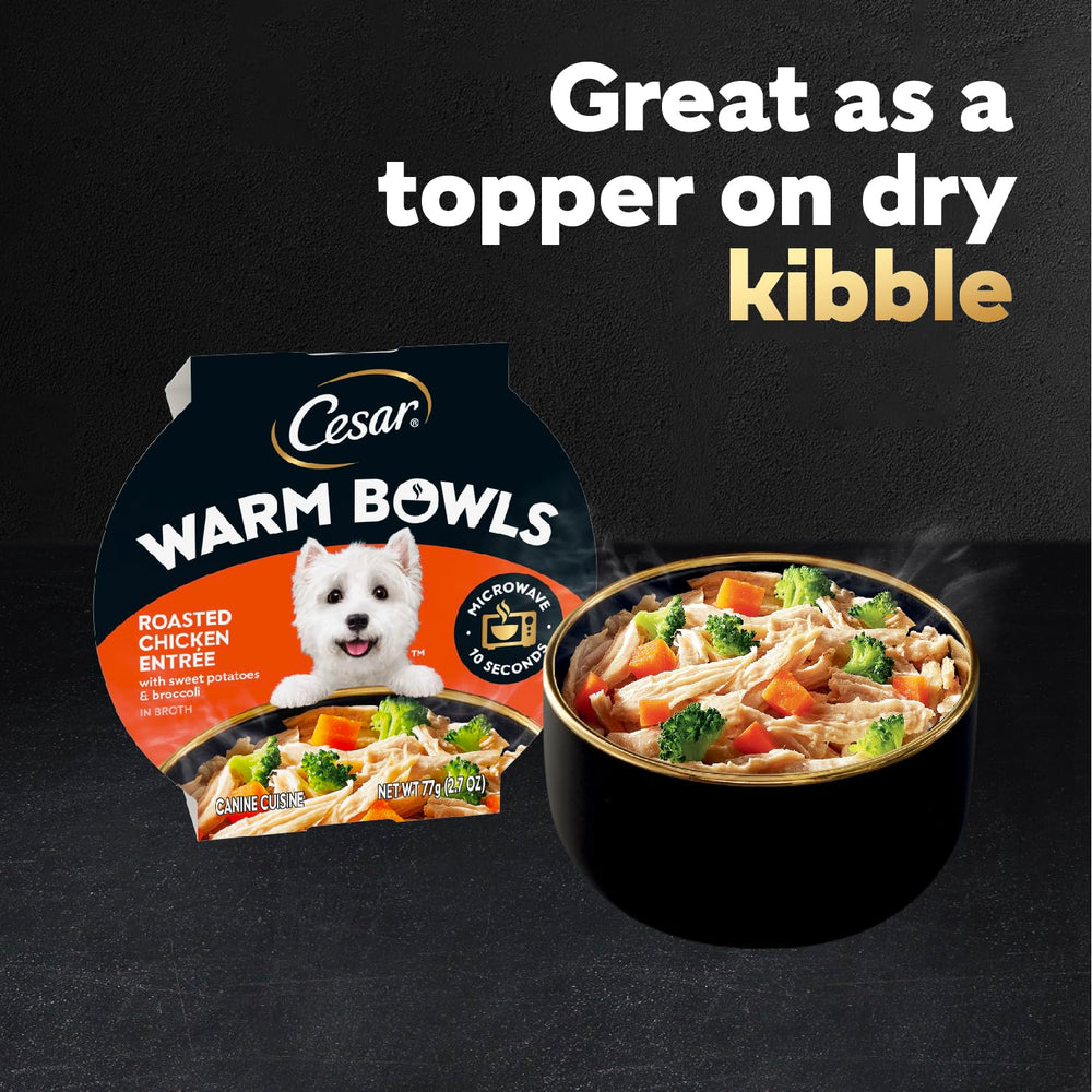 Cesar Warm Bowls 2.7 oz bowls pack, convenient serving size