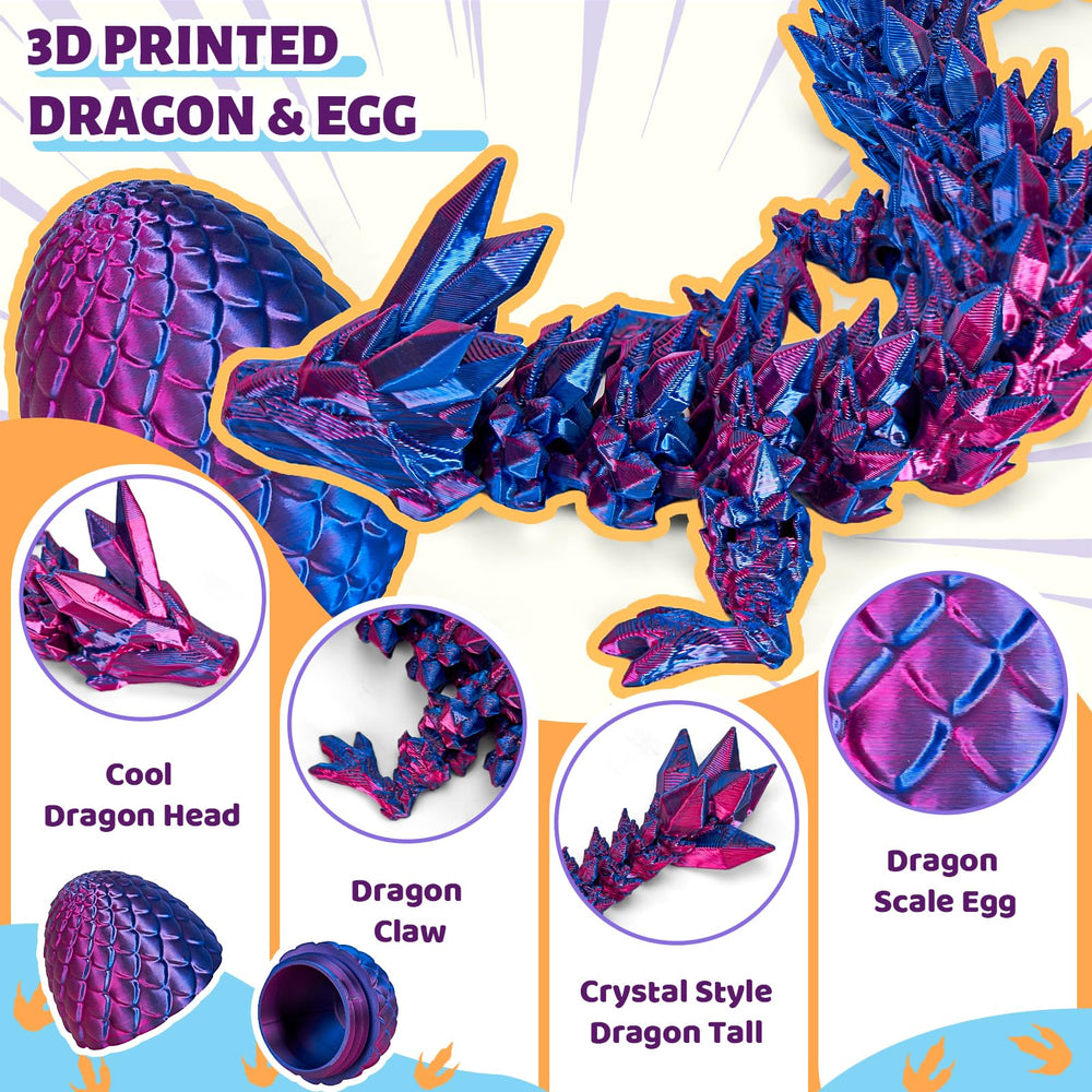 Cessfle articulated dragon figure ready for poseable imaginative play.