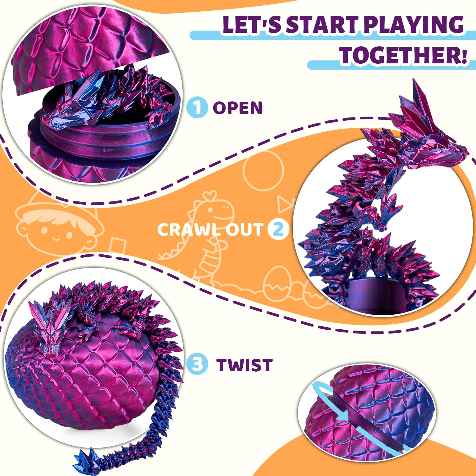 Cessfle crystalynx dragon egg adds collectible art to Easter baskets.
