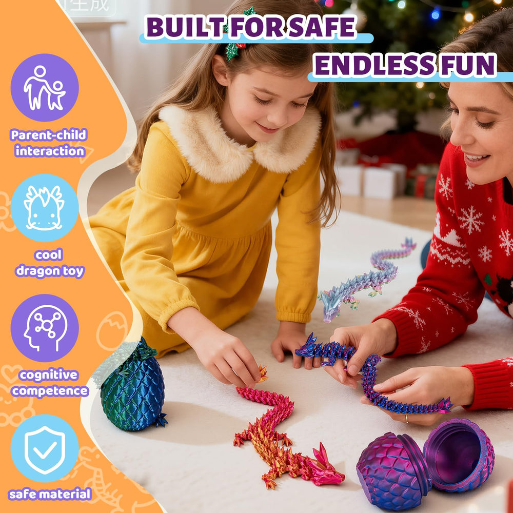 Cessfle eco-friendly PLA dragon safe for little hands.