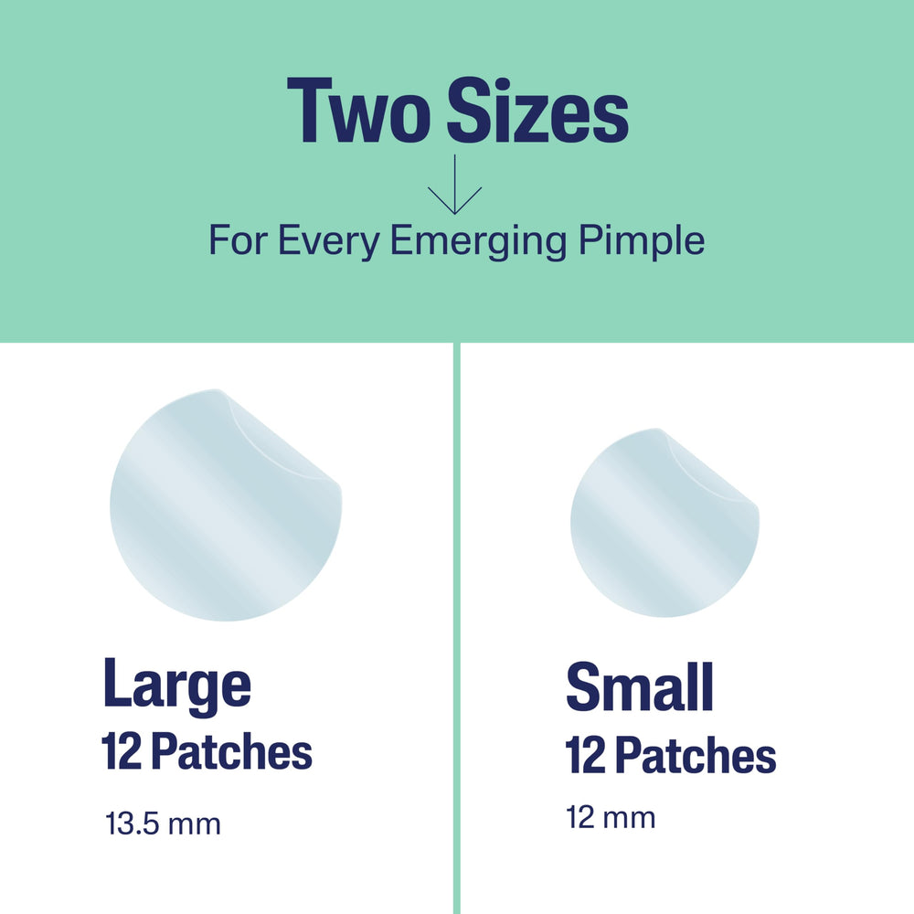 Patch applied on pimple supports day and night wear.