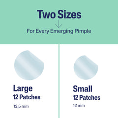Patch applied on pimple supports day and night wear.