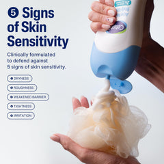 Cetaphil Acne Relief Body Wash foam-lather cleanses gently with exfoliation.