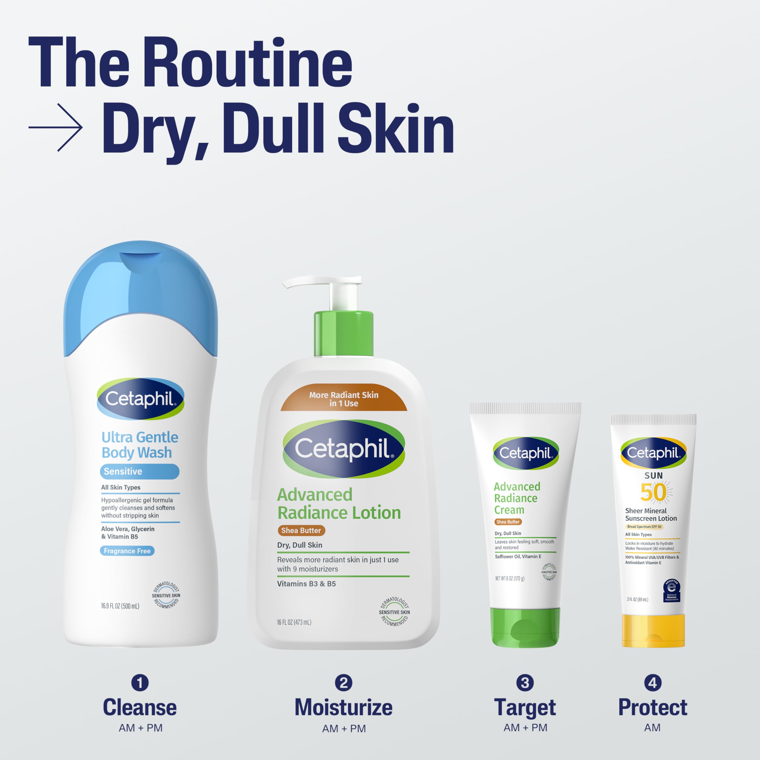 Shea butter ingredient visual highlighted in Cetaphil lotion