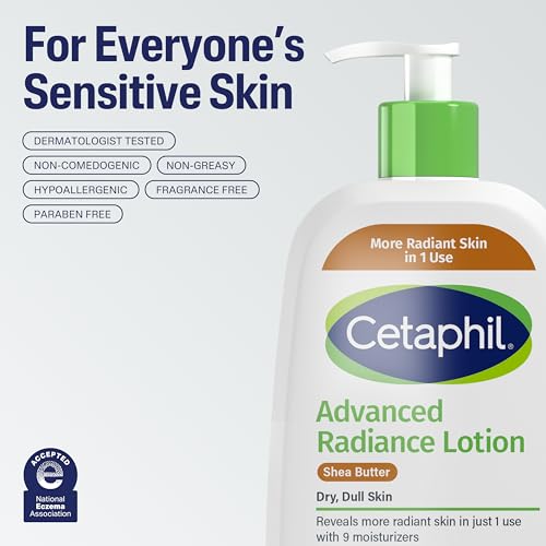 Skin surface glow after using Cetaphil Advanced Radiance Lotion