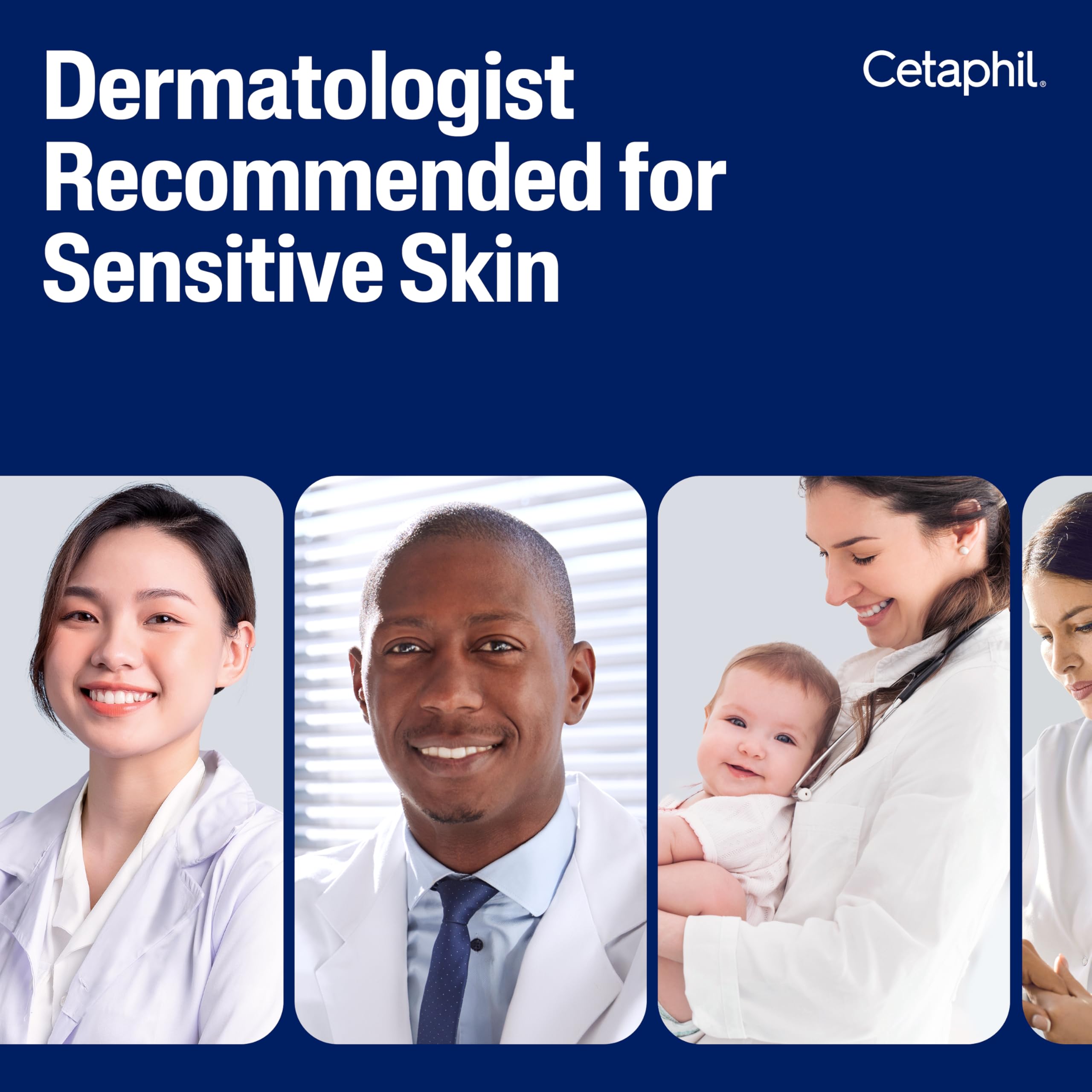 Dermatologist-tested seal visible on Cetaphil Baby Wash & Shampoo bottle.