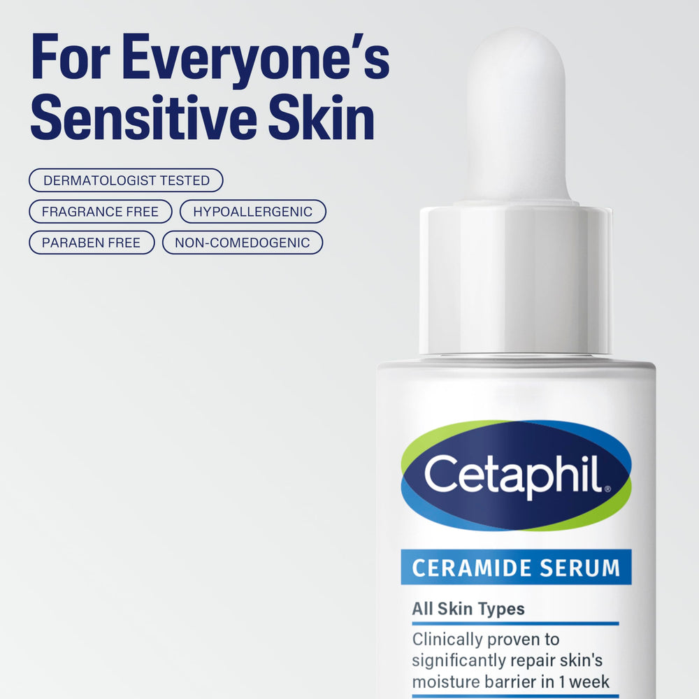 Barrier illustration with Cetaphil Ceramide Serum
