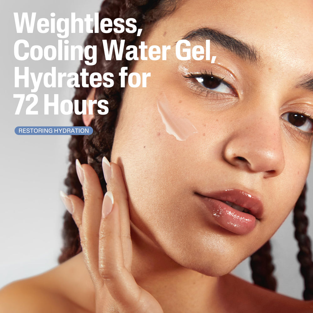 Bottle demonstrates 72-hour hydration claim for long-lasting moisture.