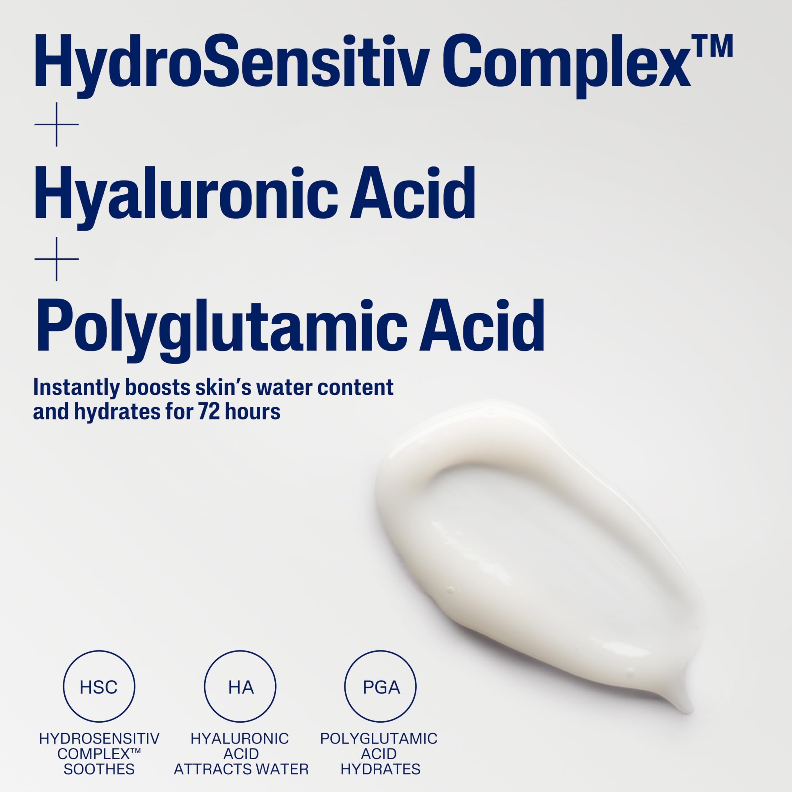 Hydro Sensitiv Complex highlighted on Cetaphil packaging supports gentle hydration.