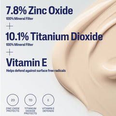 Cetaphil texture swirl on skin shows light tint blending with tone.