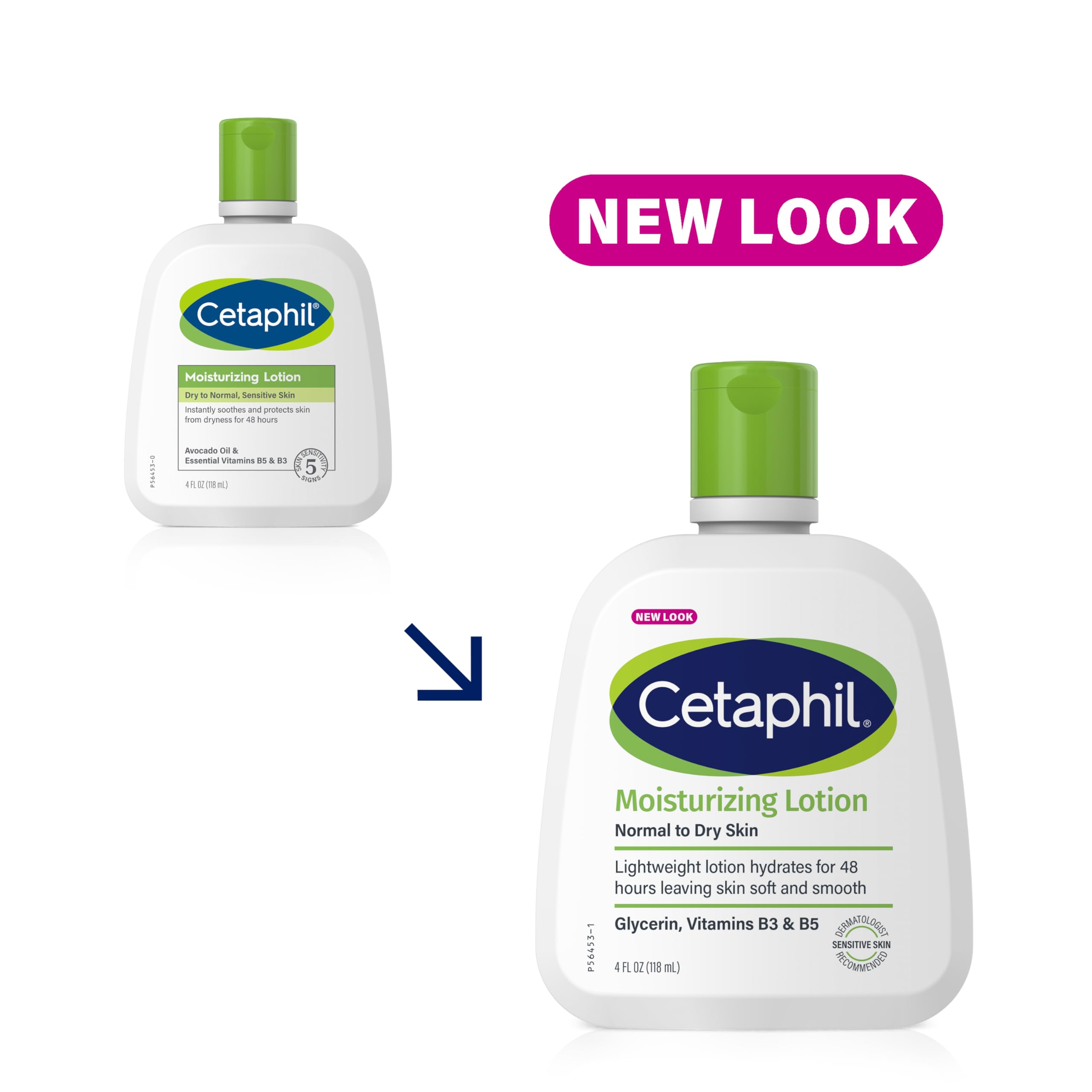 Cetaphil moisturizing lotion pump demonstrates quick, non-greasy absorption.