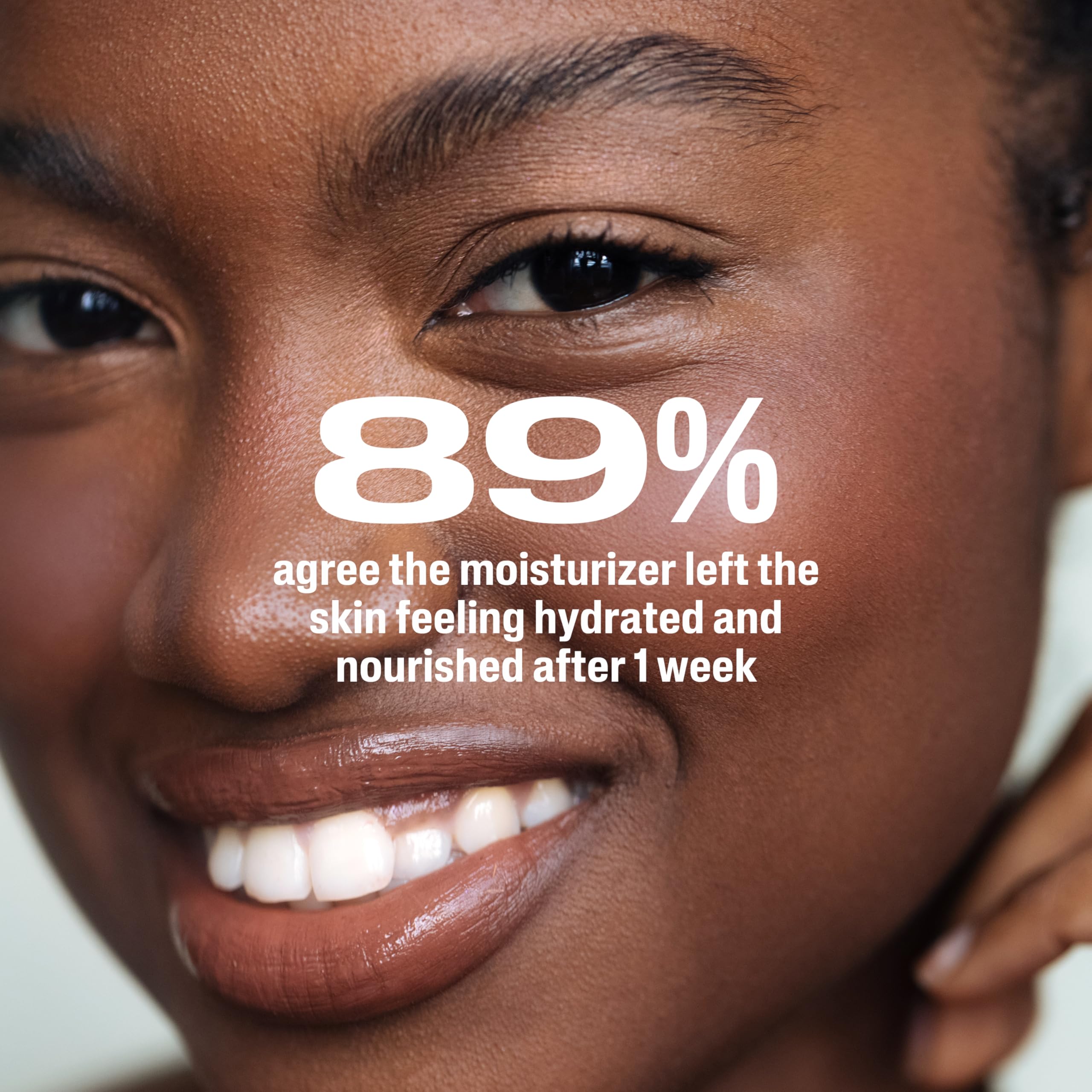 Cetaphil skin sample demonstrates reduced shine after use.