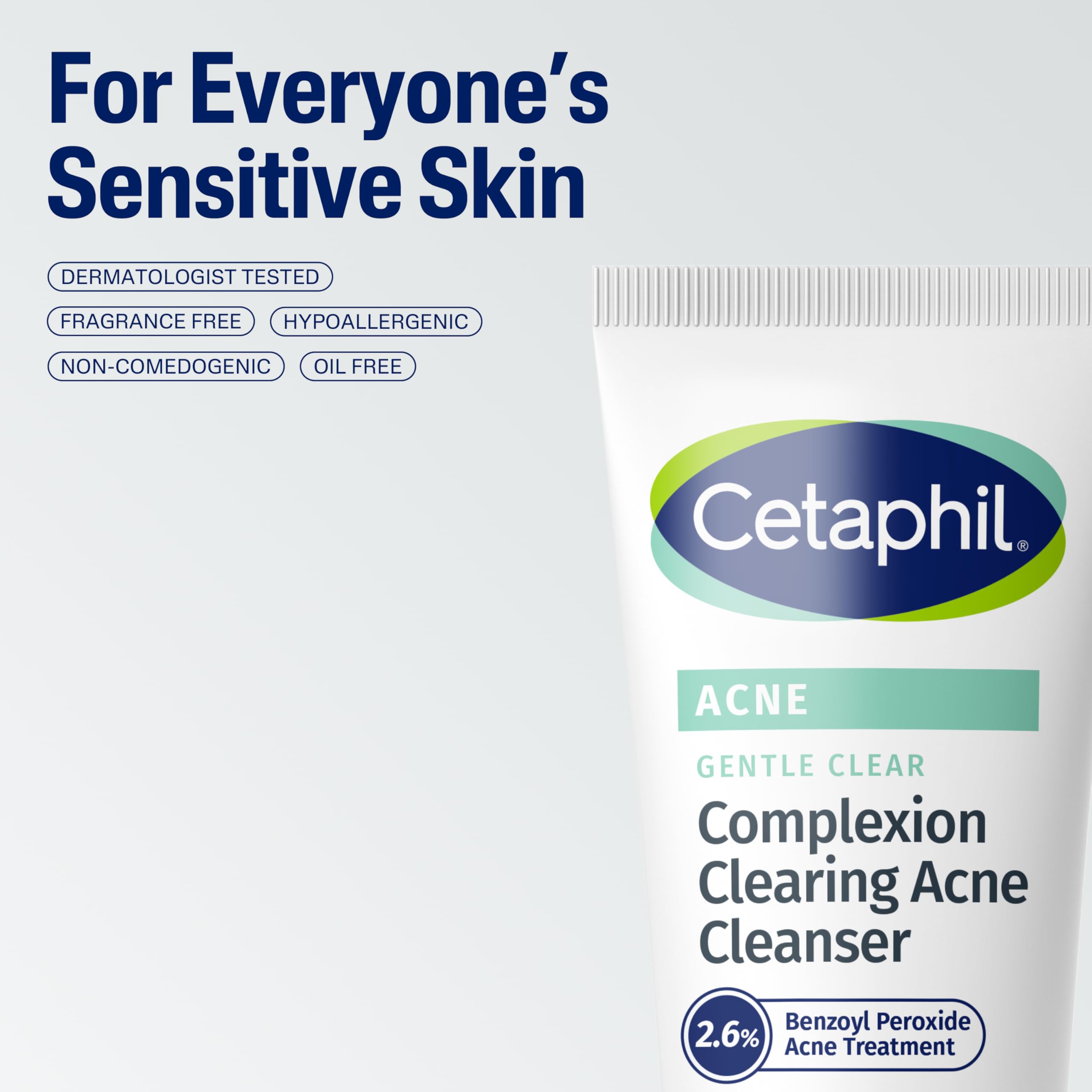 Cetaphil Gentle Clear shown in clinical-testing context for safety