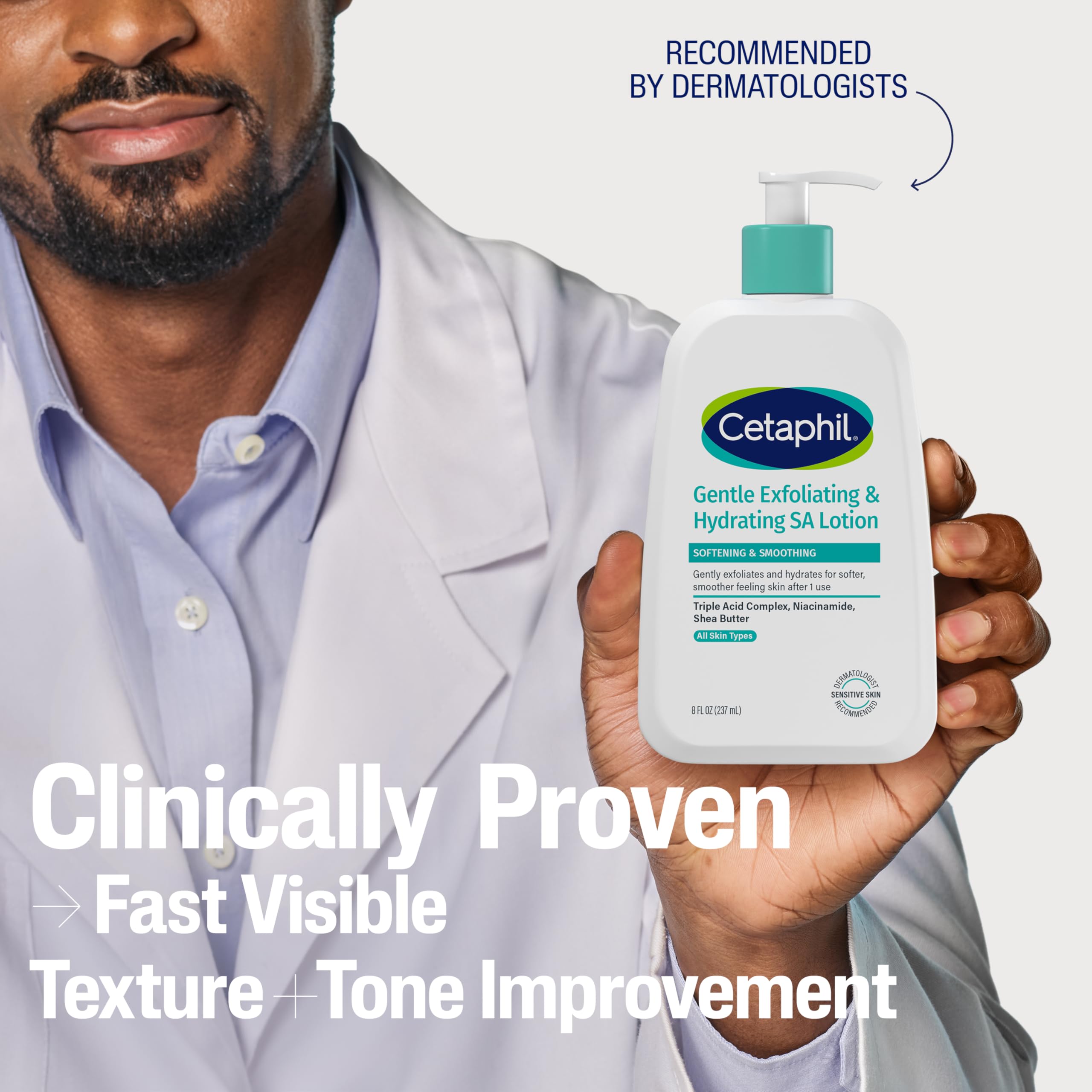 Daily use scene with Cetaphil Gentle Exfoliating SA Lotion