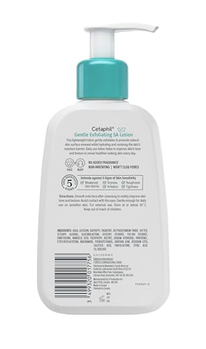 Cetaphil Gentle Exfoliating SA Lotion pump top for easy daily use
