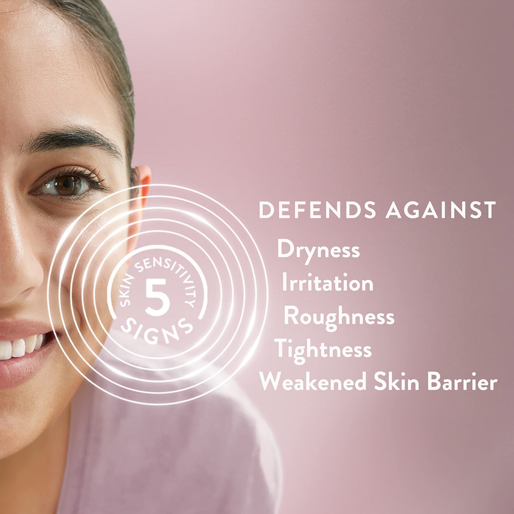 Cetaphil Healthy Radiance Serum on the face demonstrates even tone and glow.