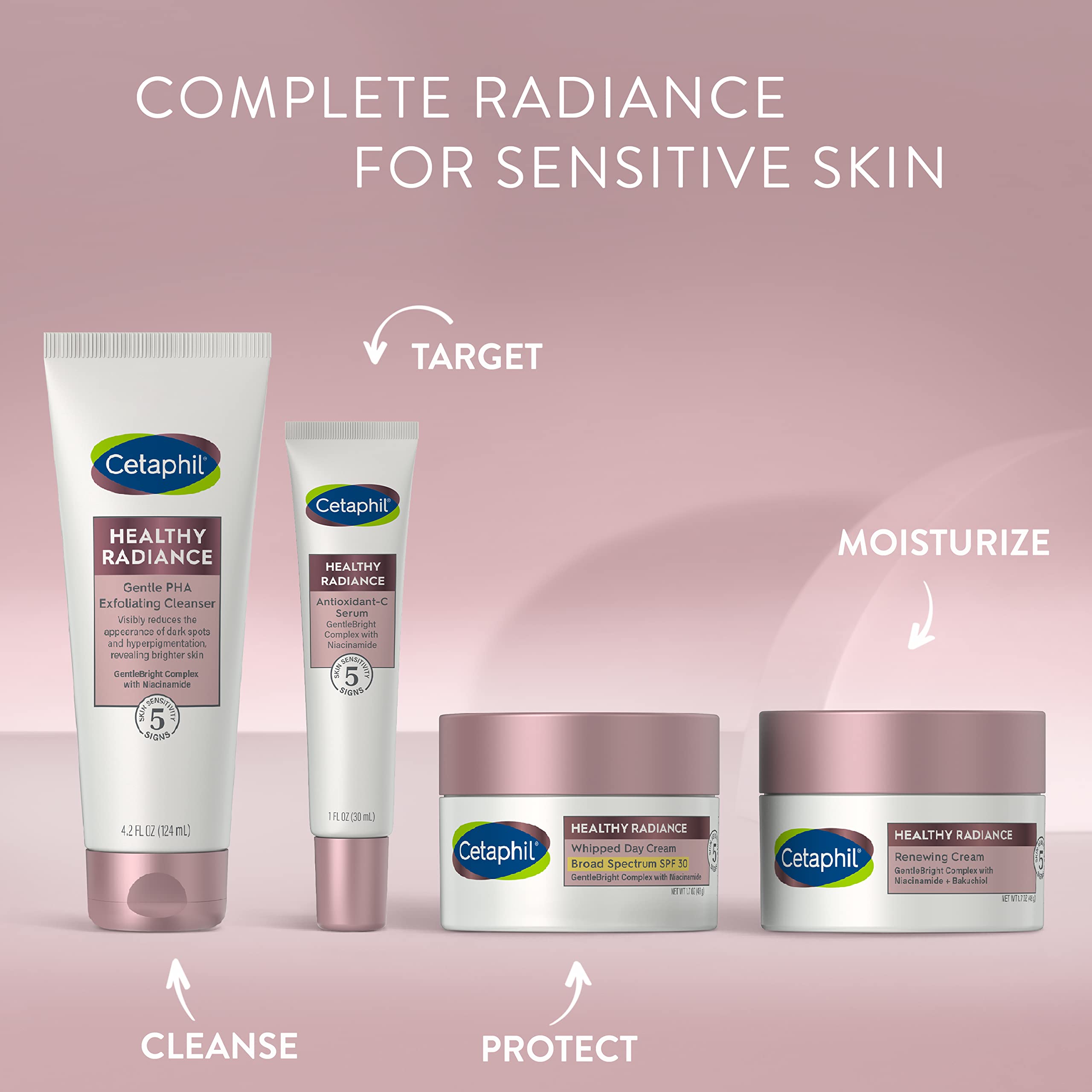 Cetaphil Healthy Radiance serum texture is light and oil-free for daily use.