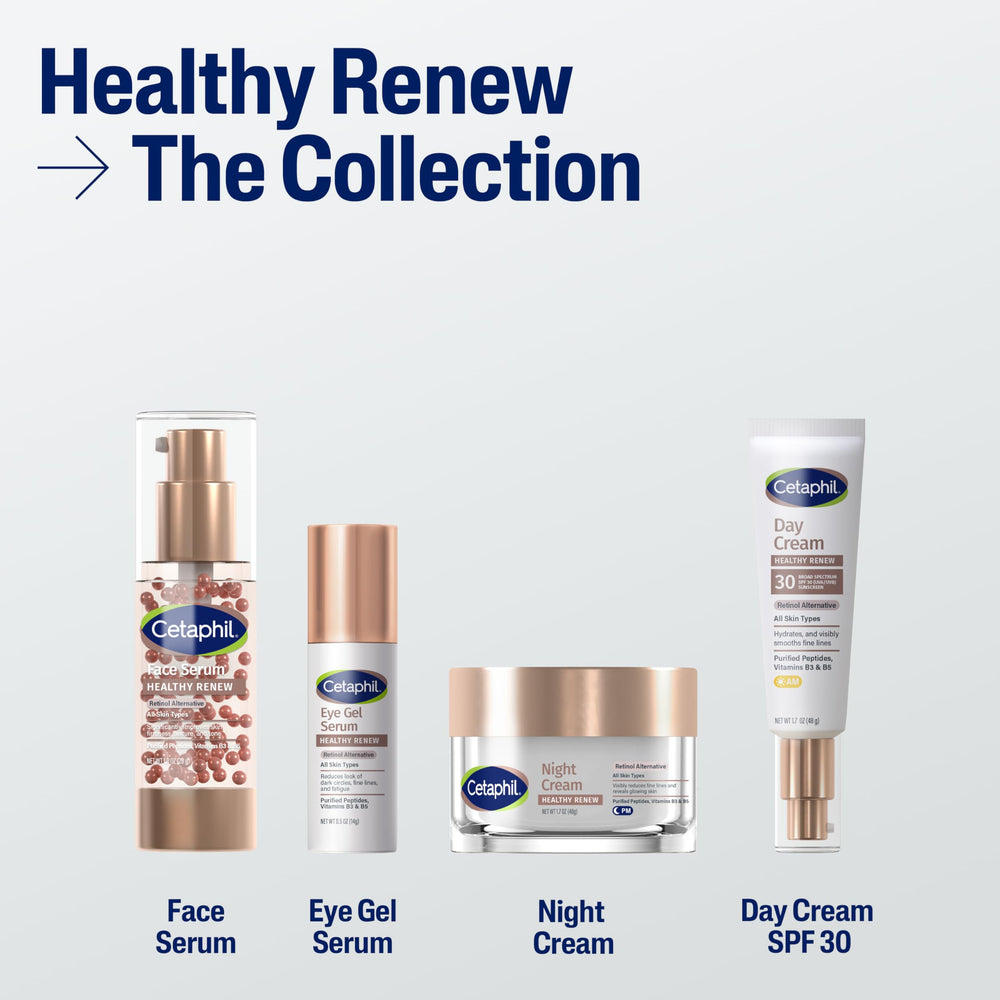 Cetaphil Healthy Renew texture zoom reveals rich, quick-absorbing cream