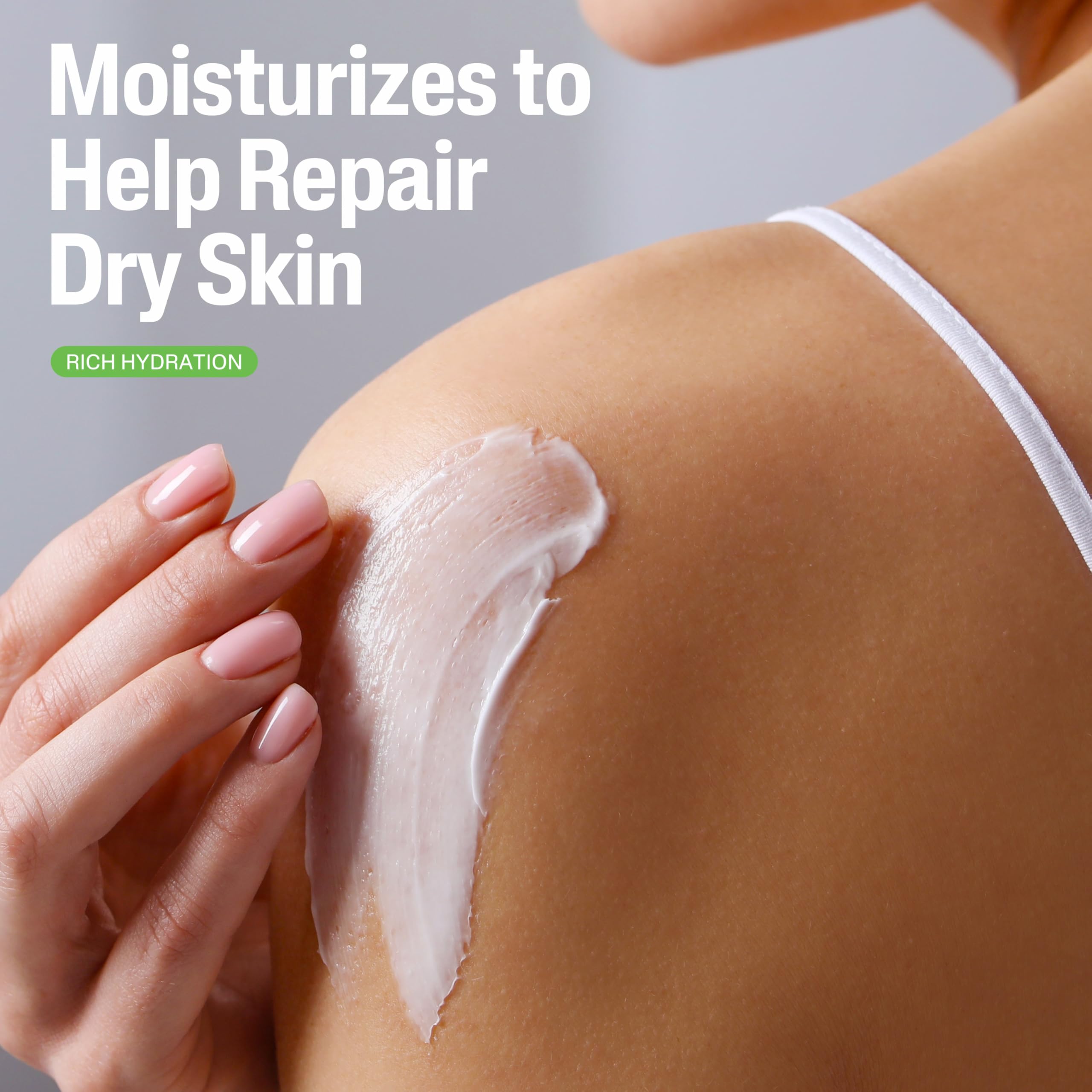 Cetaphil hydrating ingredients close-up — glycerin, panthenol, and niacinamide.