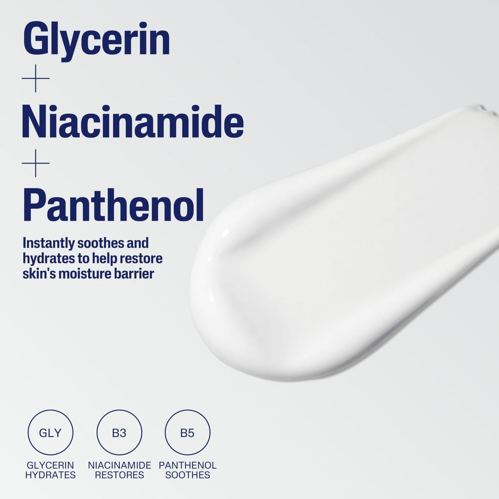 Cetaphil hypoallergenic non-comedogenic formula bottle close-up.