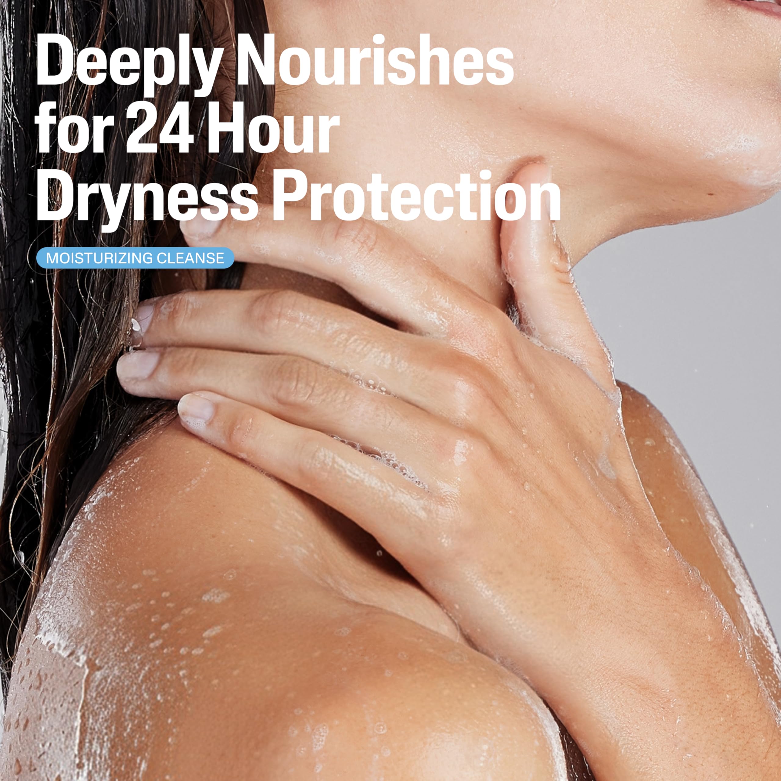 Illustrated blend of glycerin, shea butter, and oils in Cetaphil Moisturizing Relief.