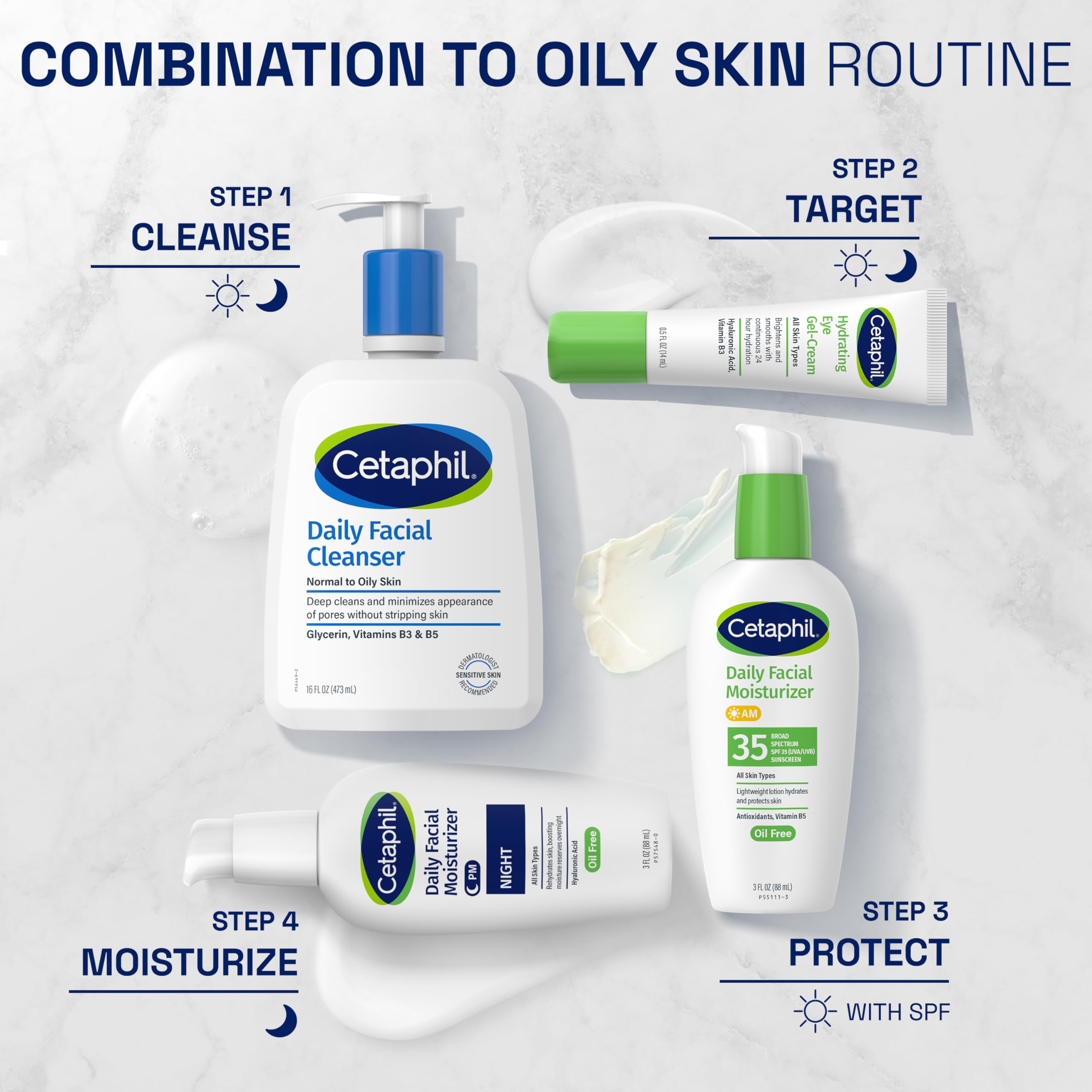 3oz Cetaphil Night Moisturizer bottle ready for nightly routine.