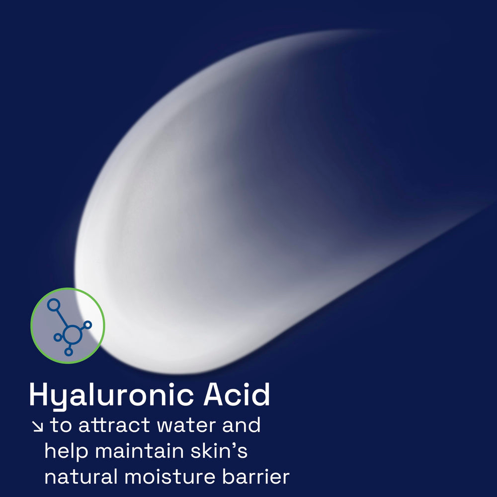 Cetaphil Night Moisturizer with hyaluronic acid for lasting moisture.