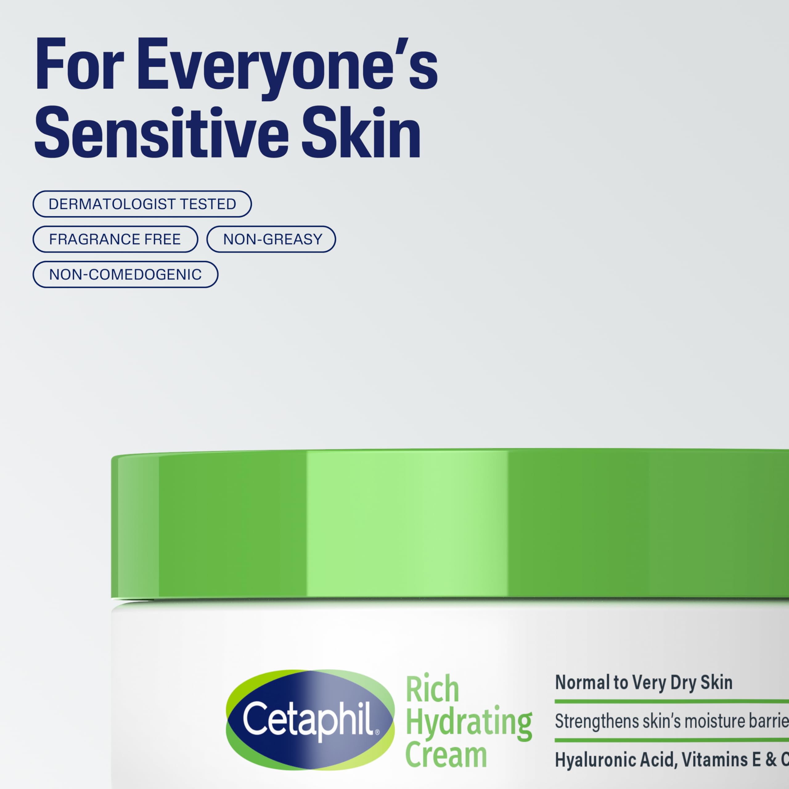 Cetaphil Rich Hydrating Night Cream olive-extract-label signals nourishing, barrier-supporting benefits.