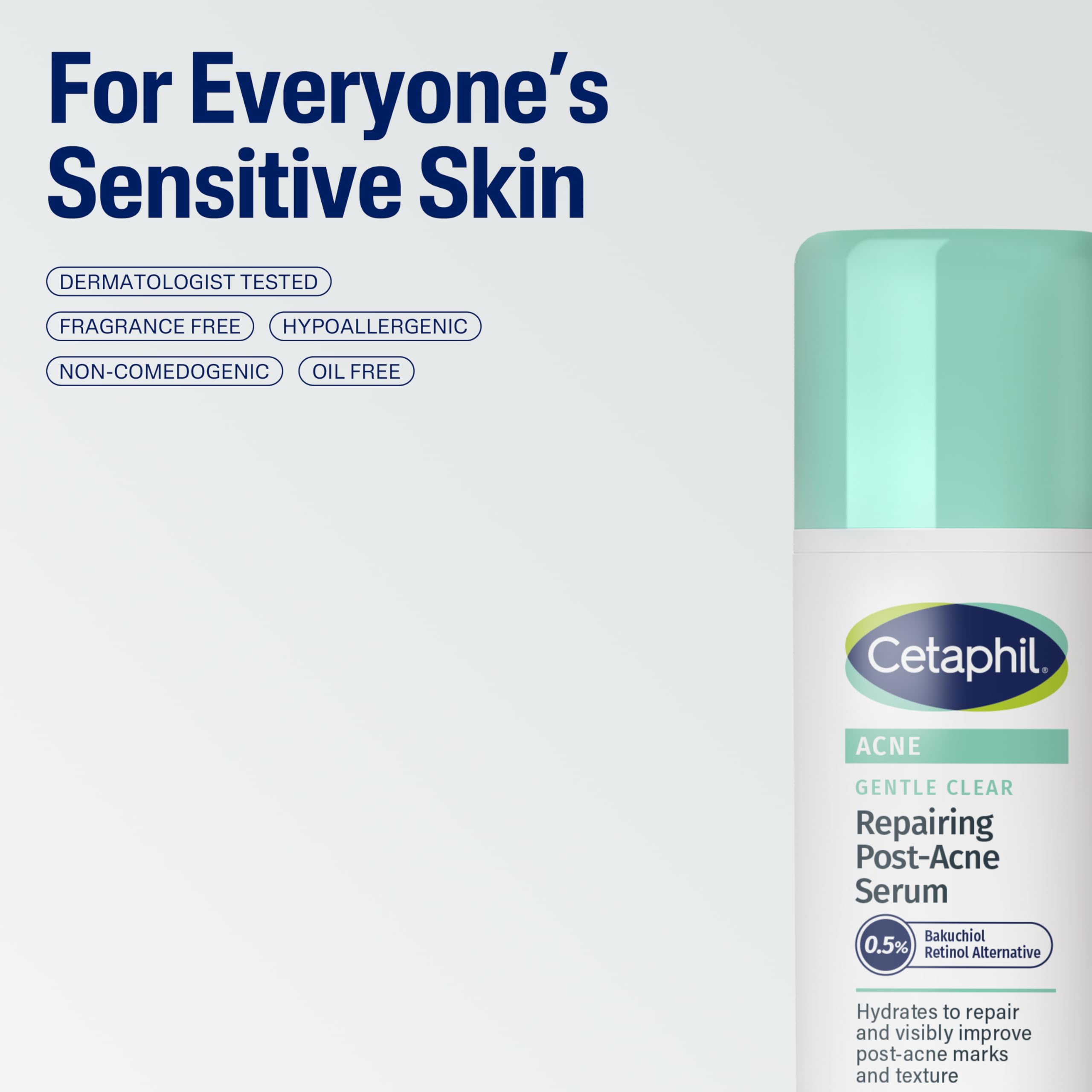 Sensitive-skin Cetaphil serum presented as a hypoallergenic option