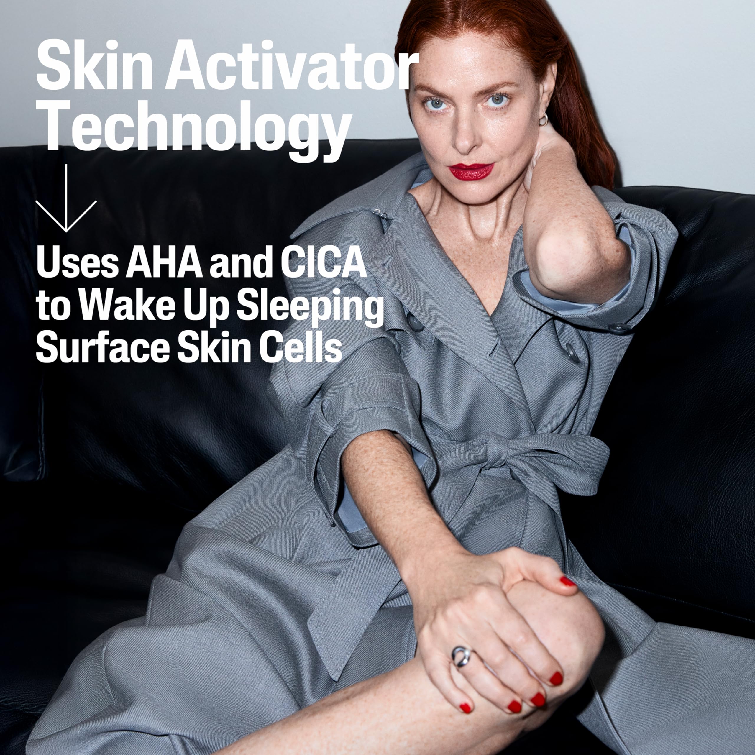 Fragrance-free label reinforces suitability for sensitive or thinning skin.