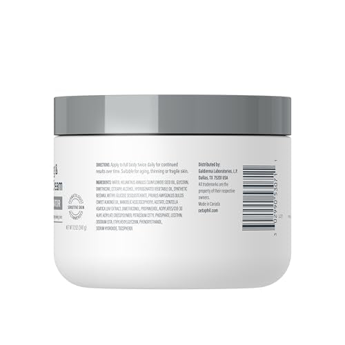 Open jar reveals rich, comforting texture ready for daily care.