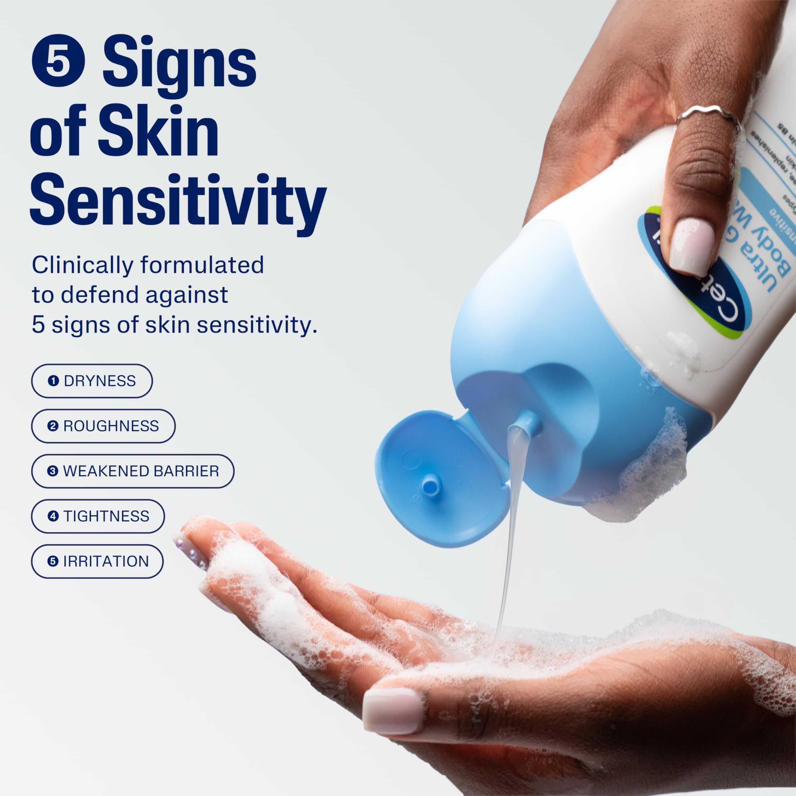 Cetaphil Ultra Gentle Body Wash after shower soft skin feel
