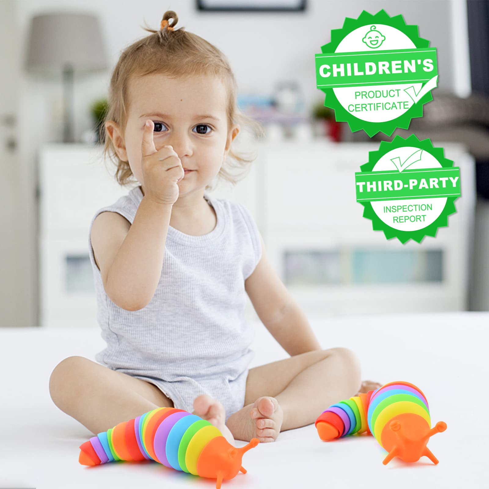 Cevioce sensory slug toy decompression sound enhances calm during play