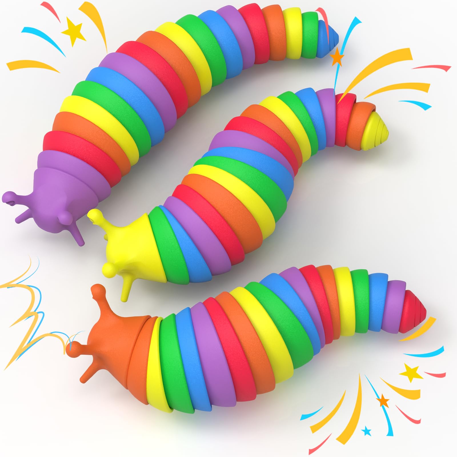 Cevioce slug fidget toy wiggle and crawl for tactile play and focus