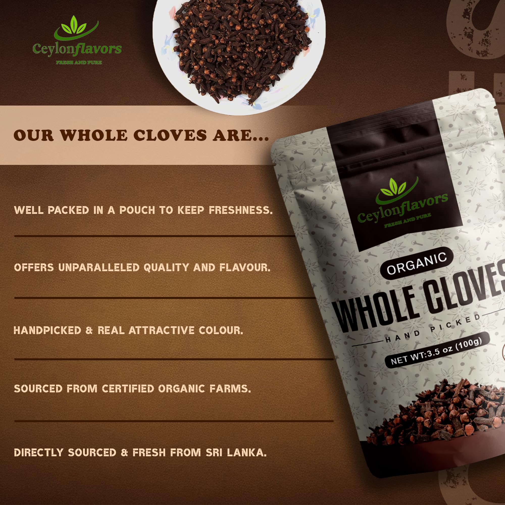 CEYLONFLAVORS mulled wine with cloves, warm aroma.