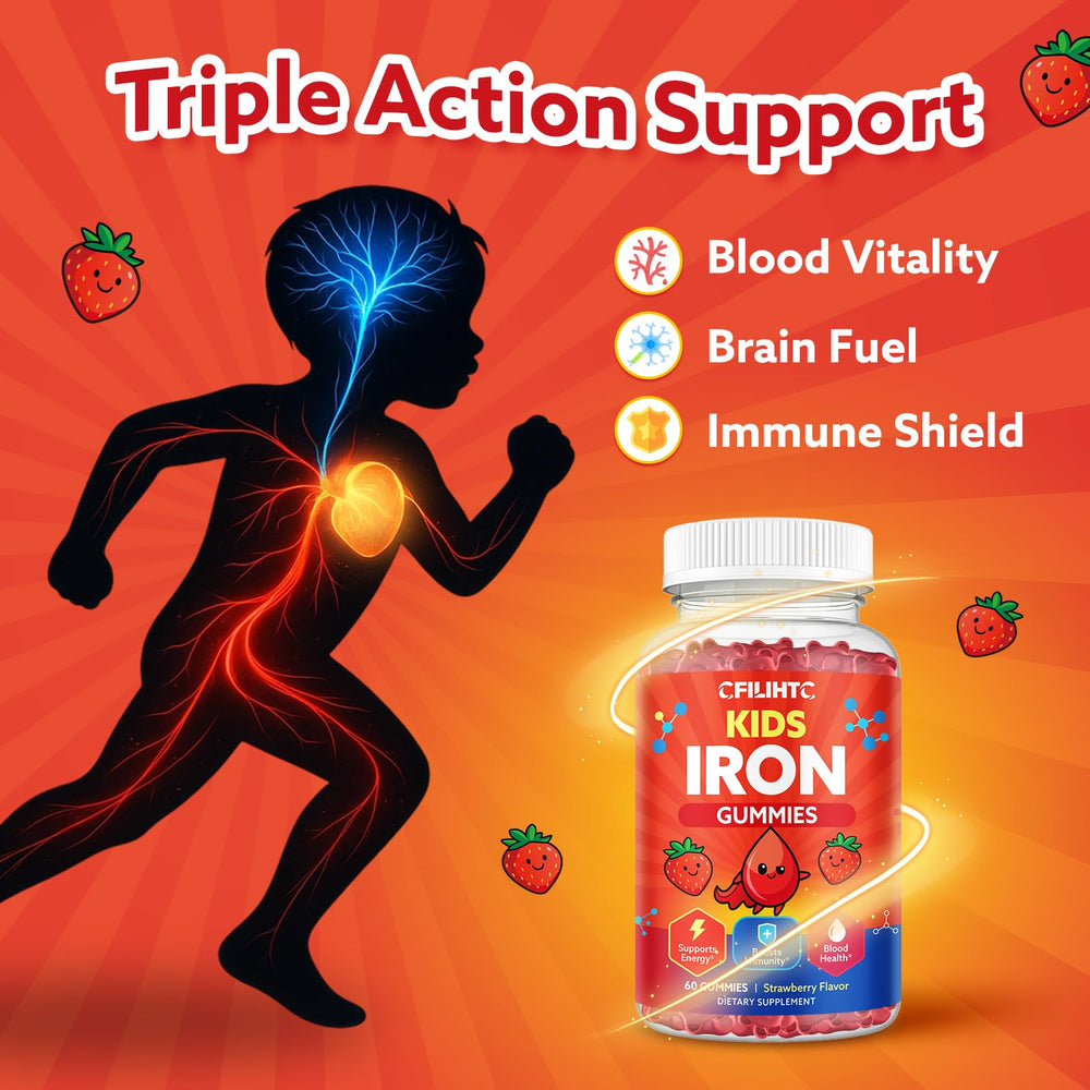 CFILIHTC bottle label highlights 14 essential nutrients for balanced growth.
