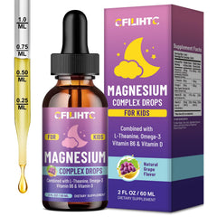 CFILIHTC Kids Magnesium Liquid Drops bottle for easy, kid-friendly dosing