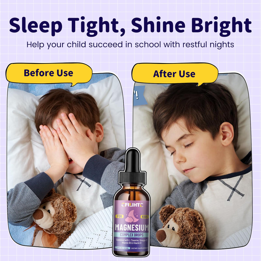 Family bedtime routine includes CFILIHTC magnesium drops for a soothing moment.