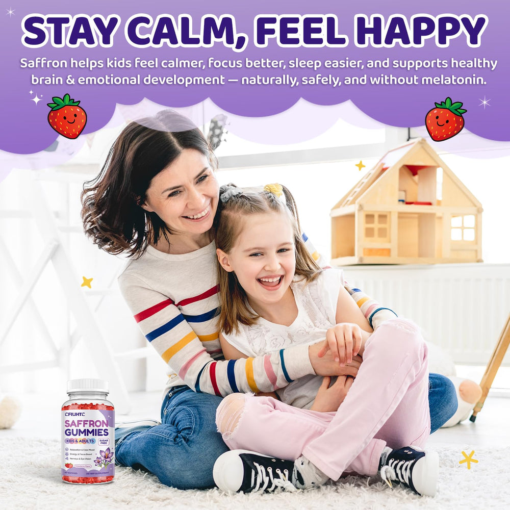 CFILIHTC saffron gummies daily routine setup for busy families
