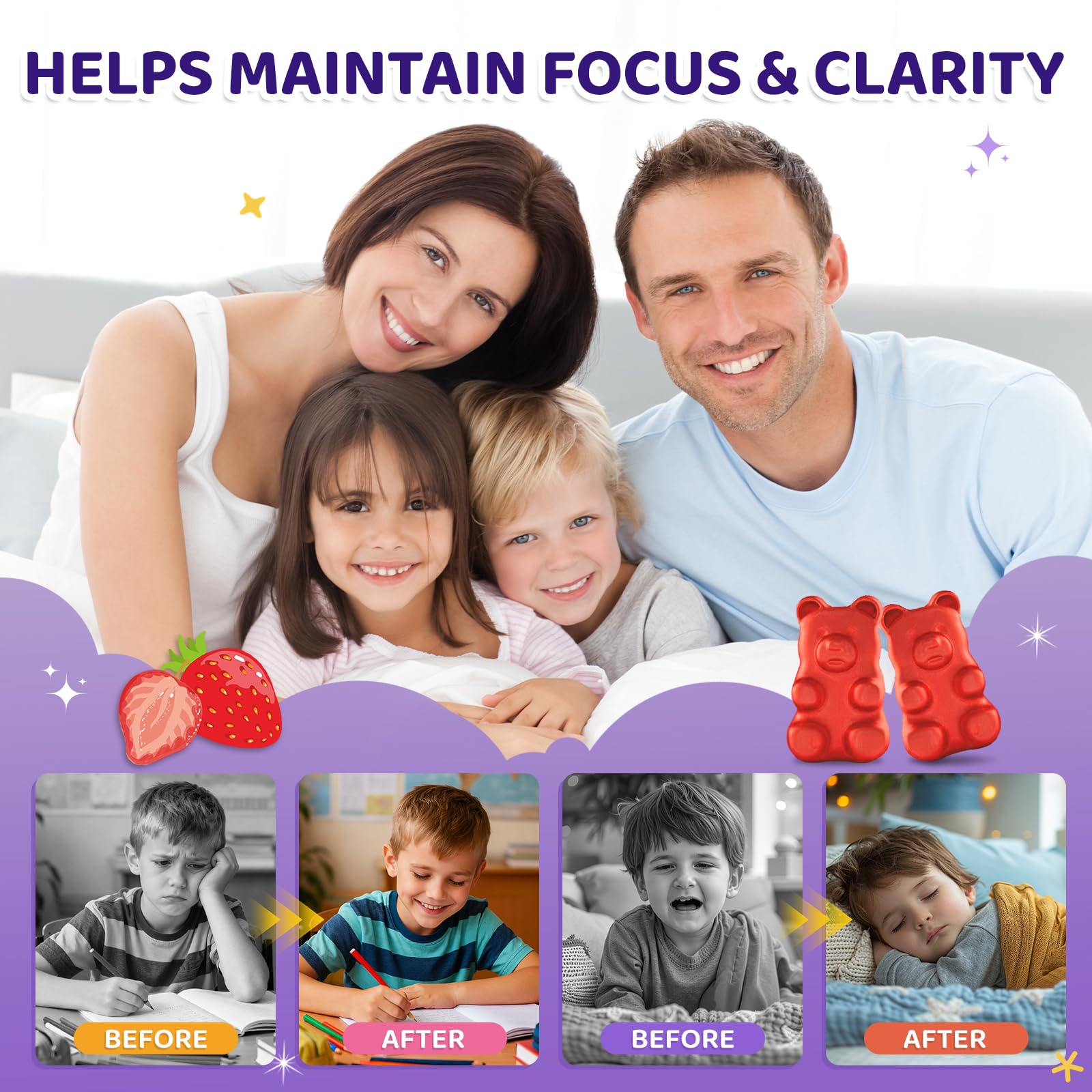 CFILIHTC saffron gummies ingredients icons emphasize natural nutrients