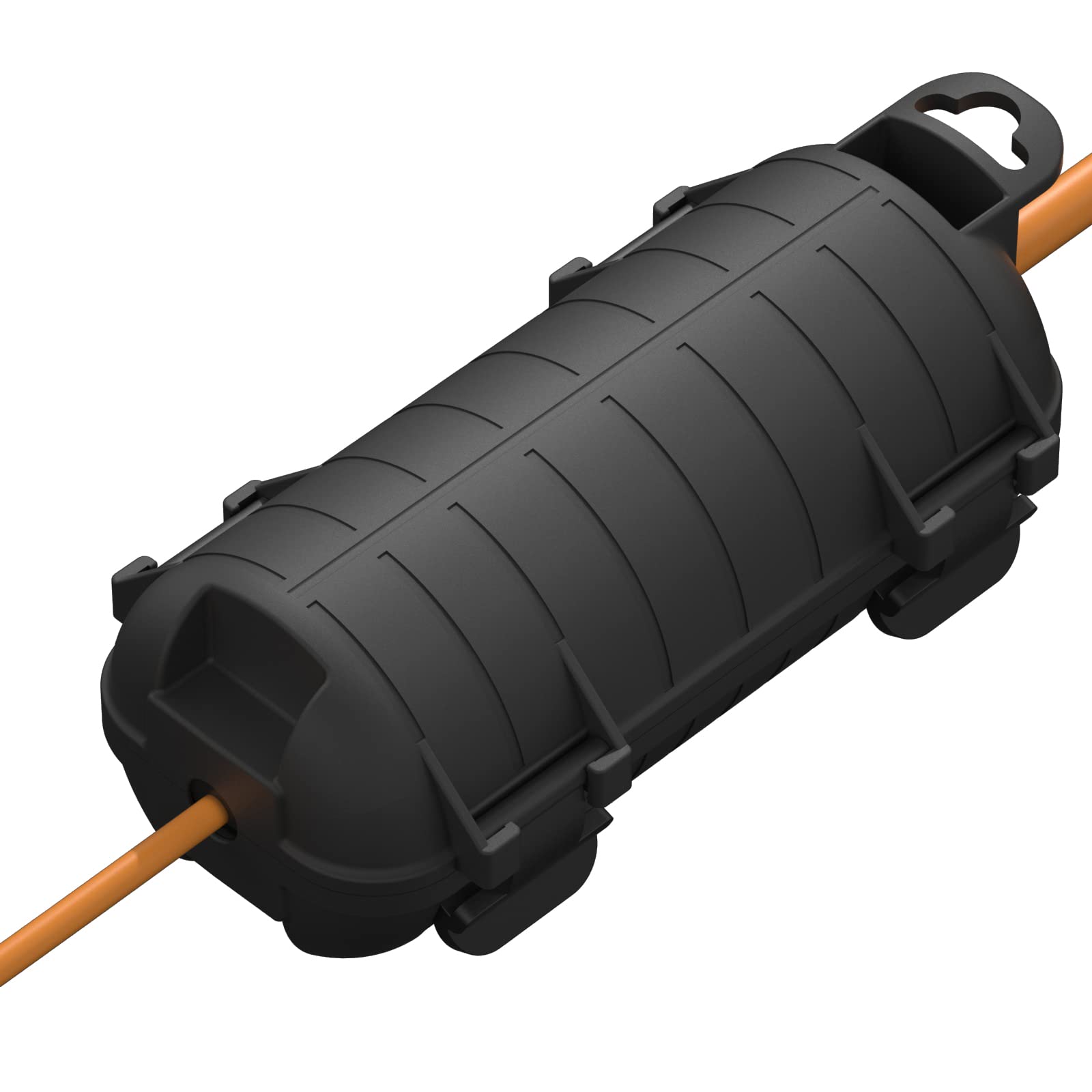 CFMASTER extension cord cover outdoors protects plugs from rain and debris.