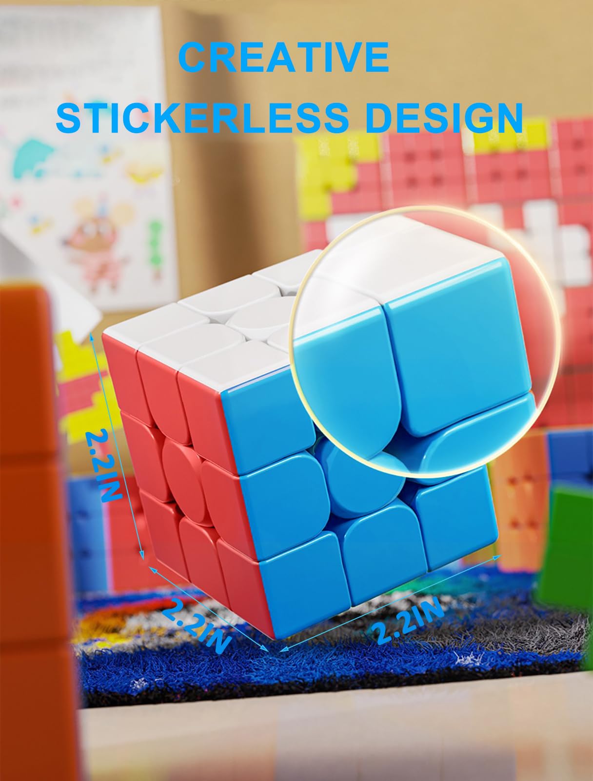 CFMOUR Speed Cube 3x3x3 tension-adjustable lets you customize feel for control.