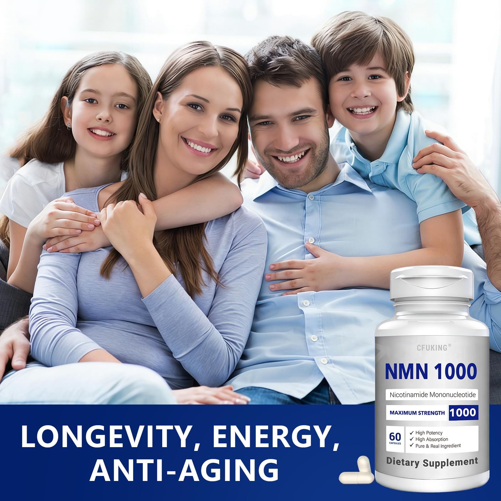 CFUKING NMN daily routine setup promotes easy supplementation.