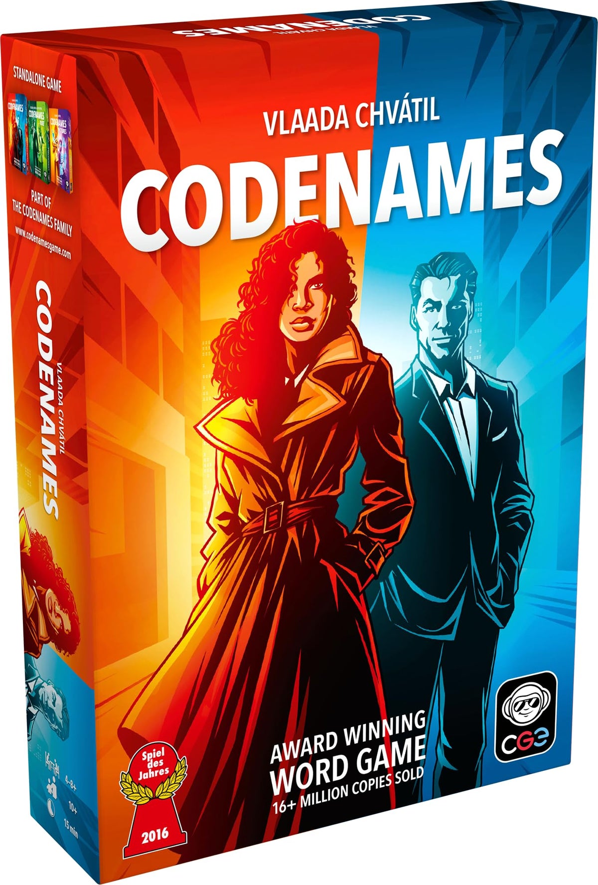 CGE Codenames 2nd Edition grid 5x5 for fast, social wordplay with friends