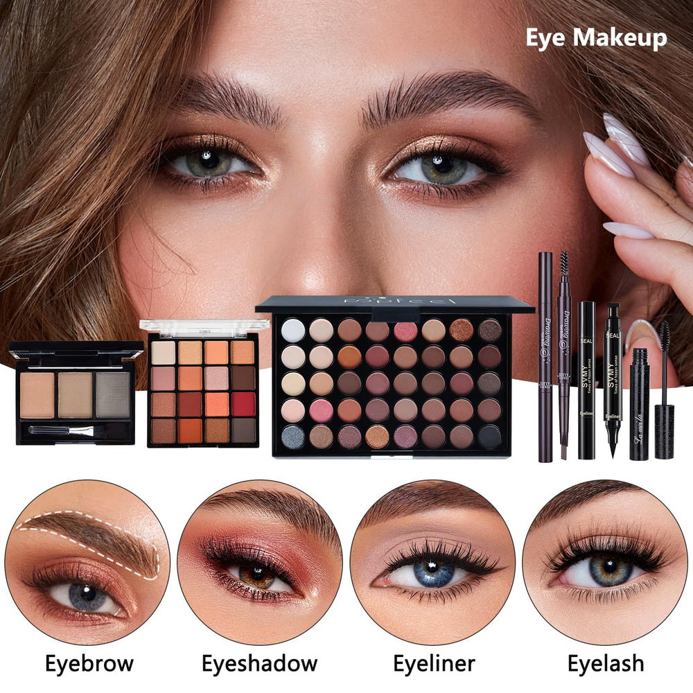 CHAFFUL concealer-loose powder set provides smooth coverage and lasting finish.