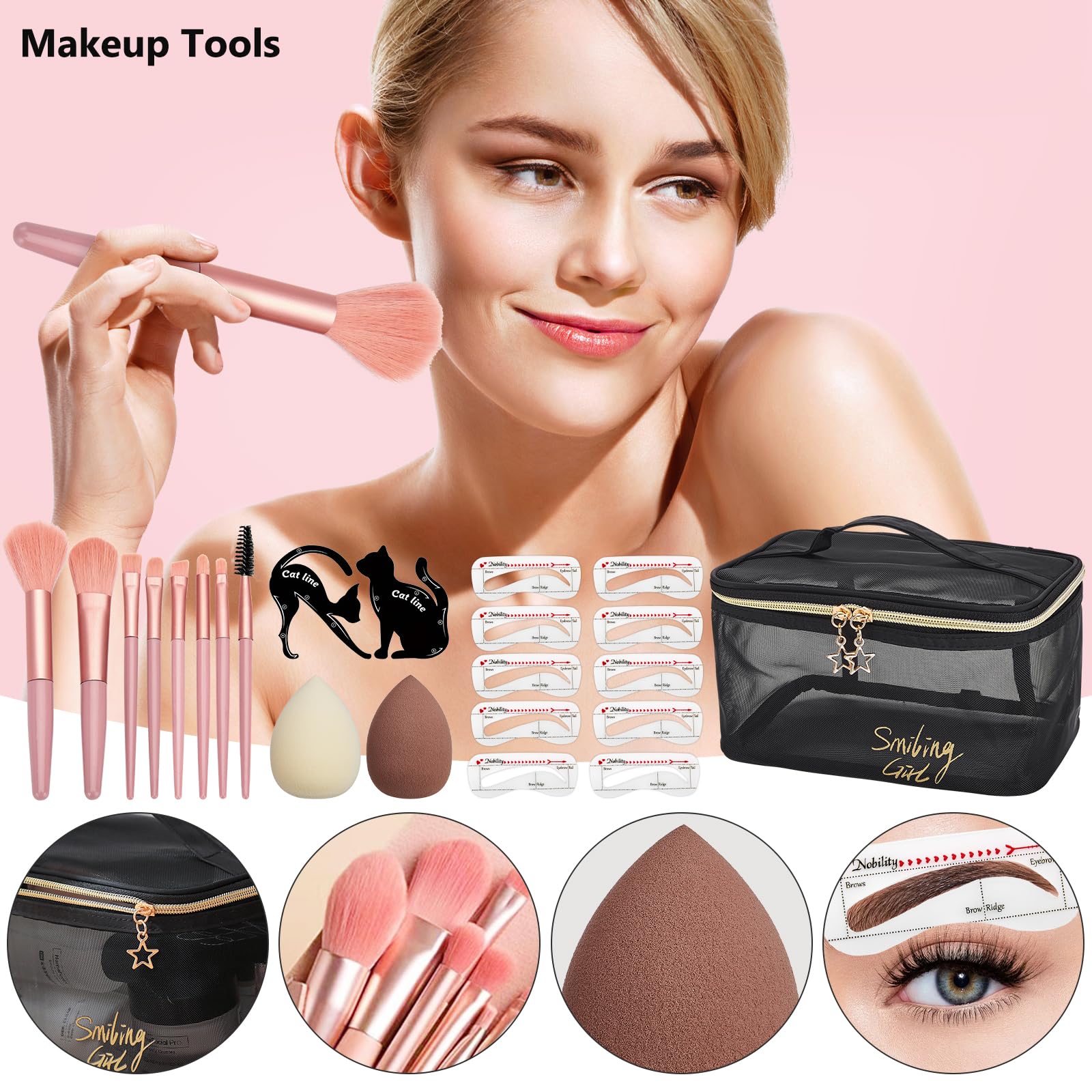 CHAFFUL eyeliner-mascara essentials help define and open up the eyes.