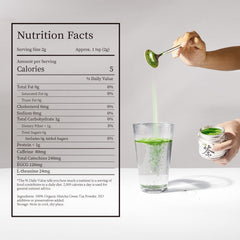 Chaism first-harvest matcha leaves hand-picked for authentic flavor.