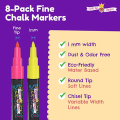 Close-up of CHALKY CROWN marker tip showing precision for bold lines