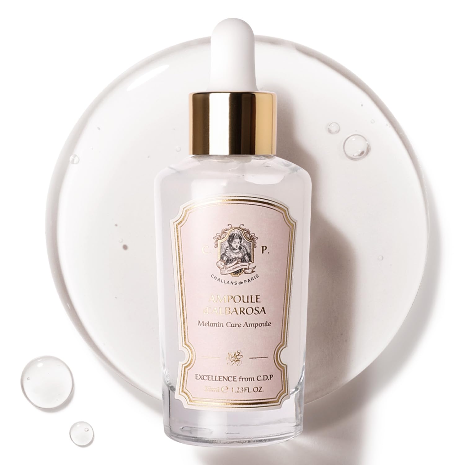 CHALLANS de Paris Albarosa ampoule bottle promoting brightening for even skin tone