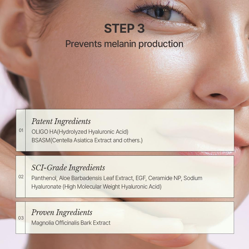 Korean-made, dermatologist-tested Albarosa ampoule ready for daily routine
